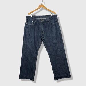 Levi's 559 Relaxed Straight Jeans Mens 40x27 Dark Indigo Blue Classic Denim